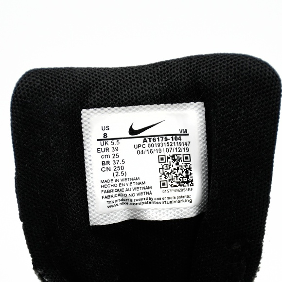 NIKE Wmns Air Max 200 White Black AT6175-104 Size 8 - Picture 10 of 11